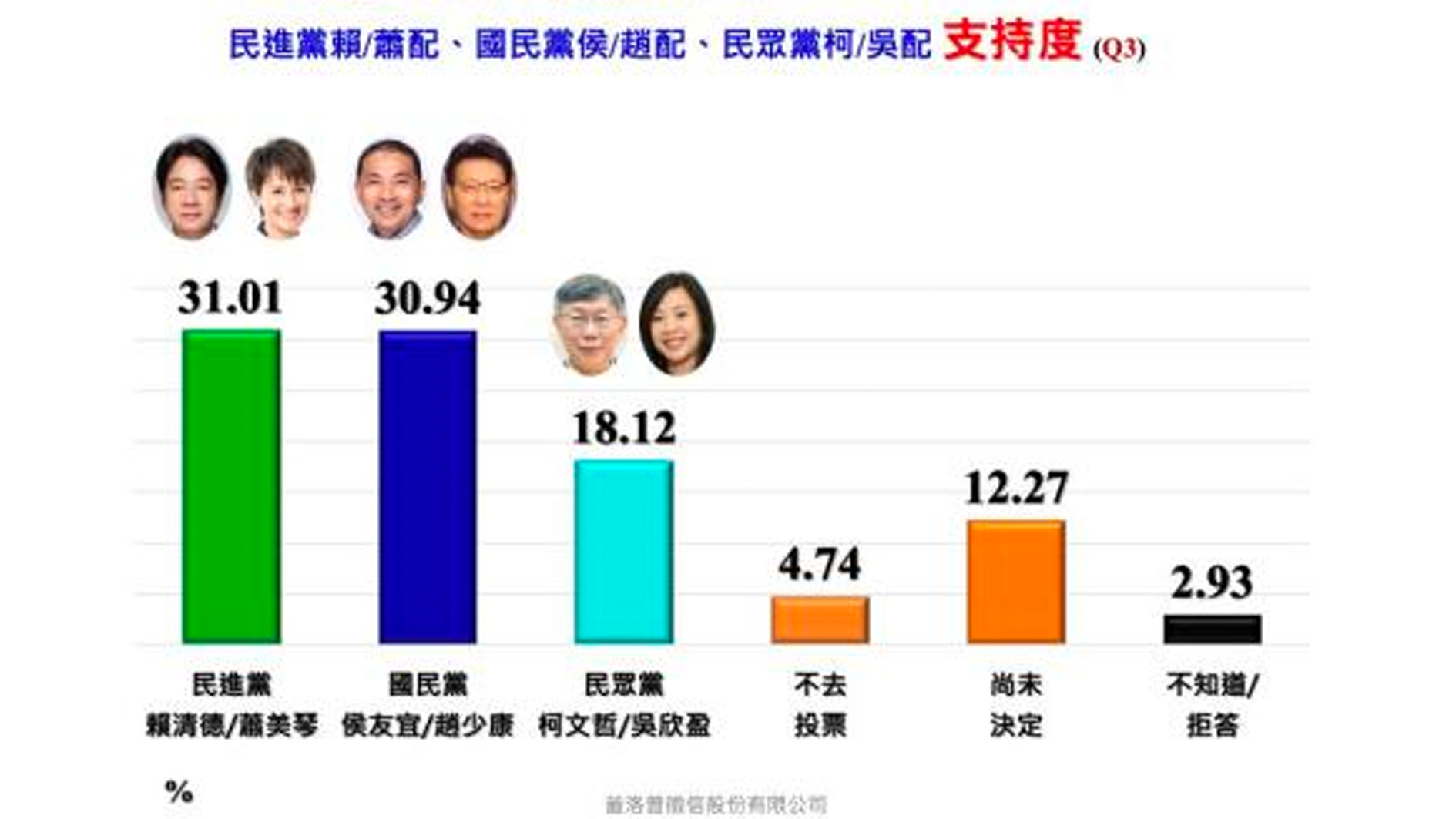 蓝营公布大选民调 研判有望出现弃保效应