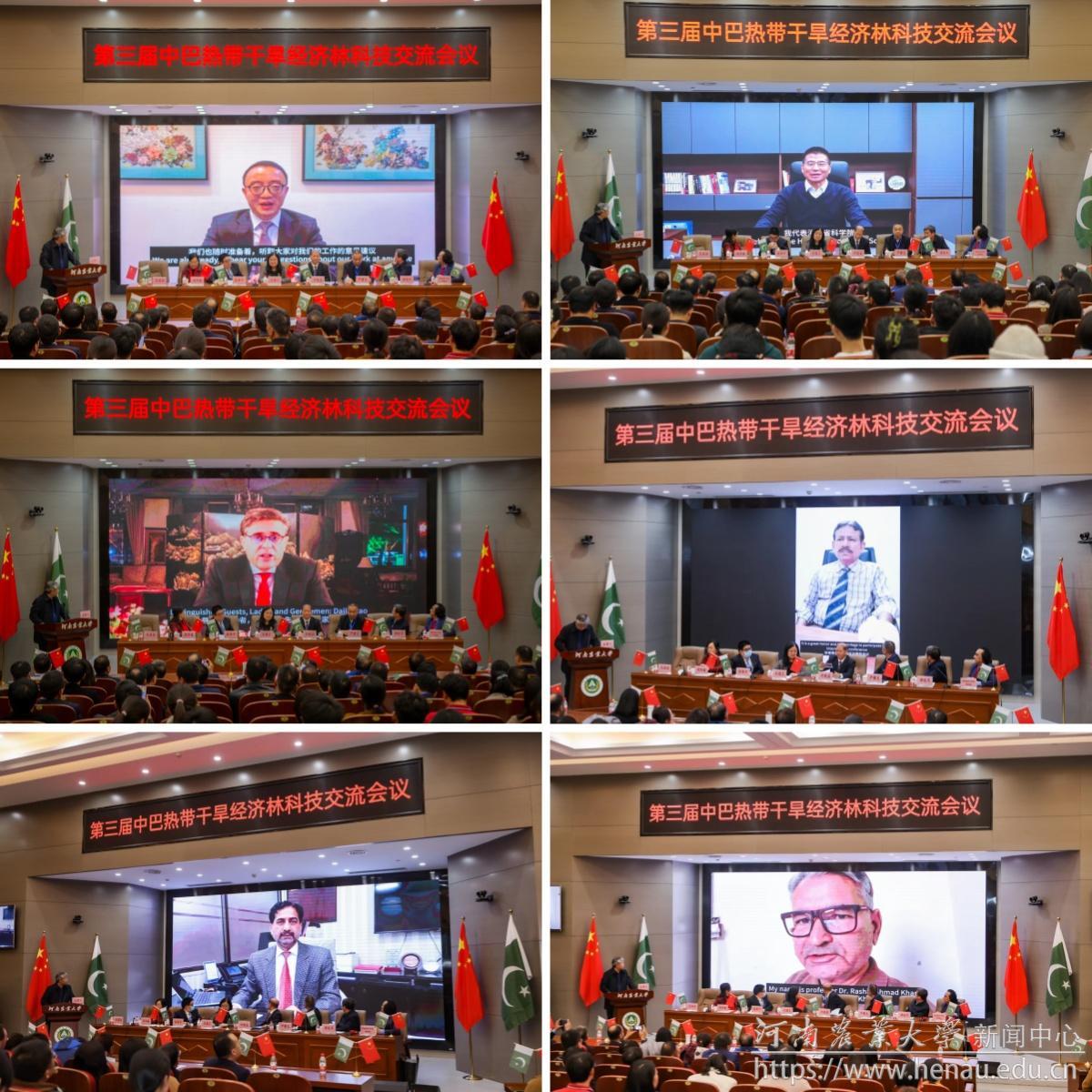 杨广元、哈什米、徐红星、穆罕穆德、贾法尔、拉希德通过线上致辞