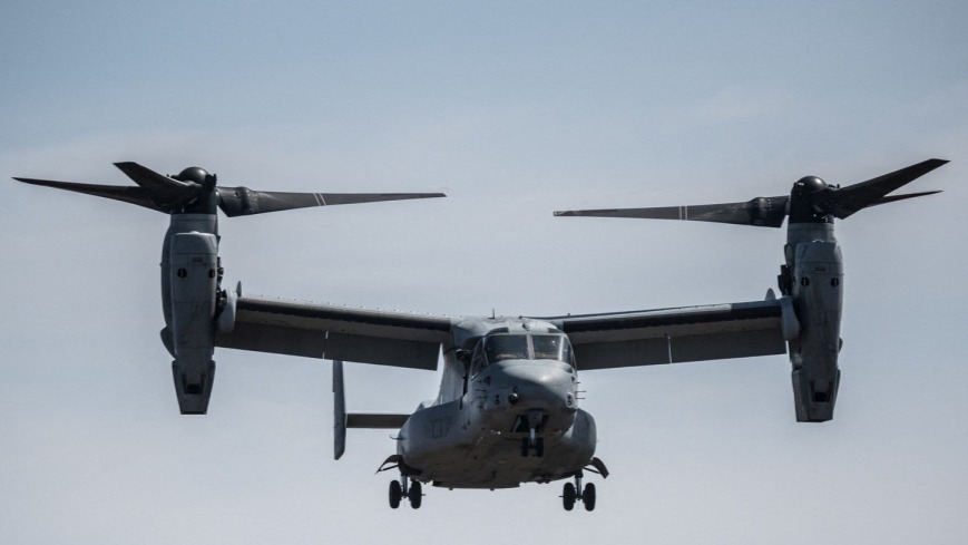 美军鱼鹰运输机在日本鹿儿岛近海坠毁已致1人死亡