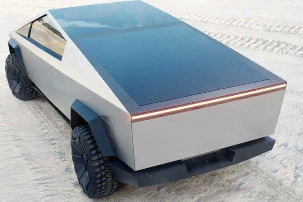 ▲Cybertruck太阳能版示意图