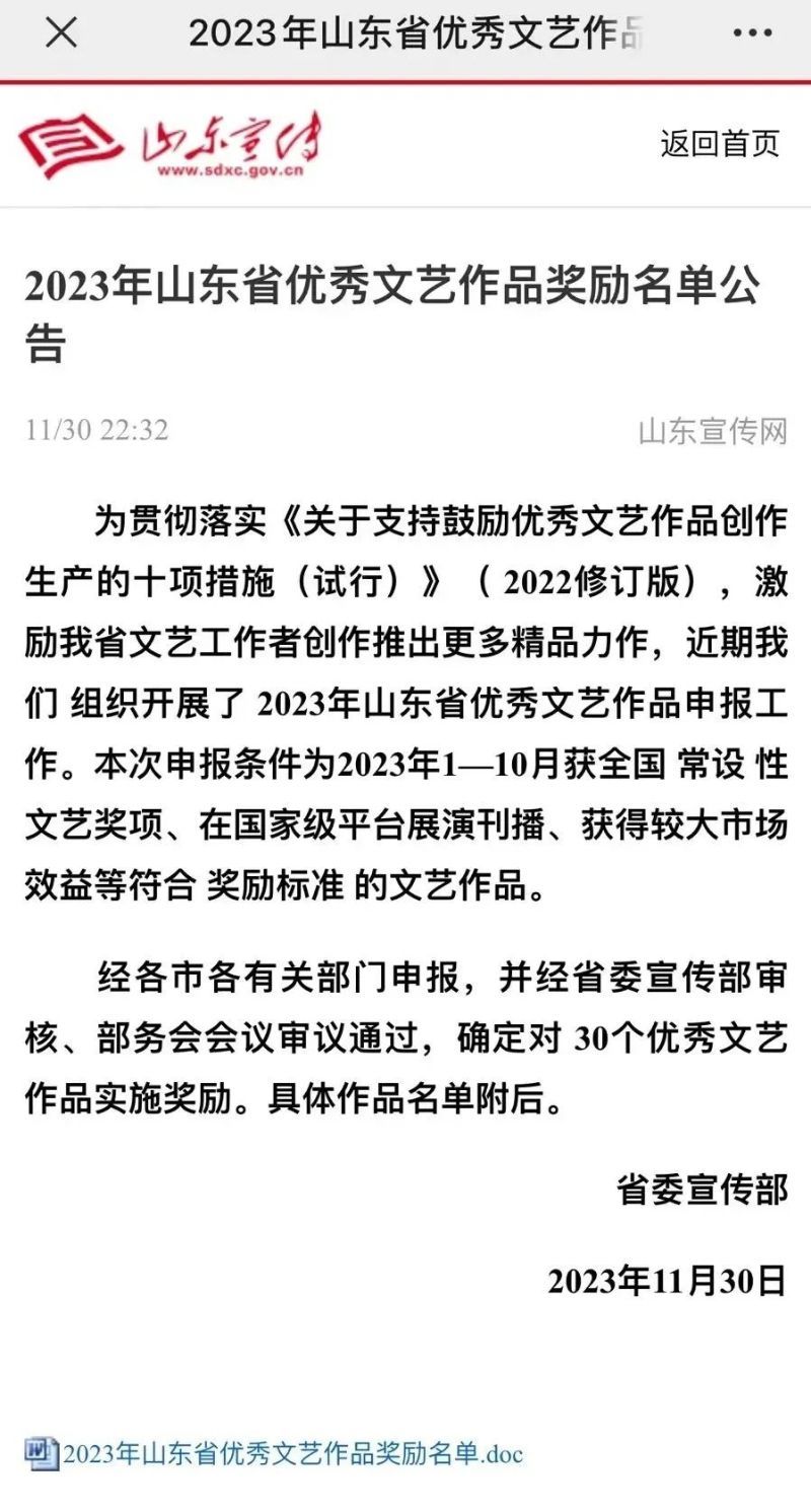 济宁杂技团2部作品入选山东省2023年优秀文艺作品奖励名单