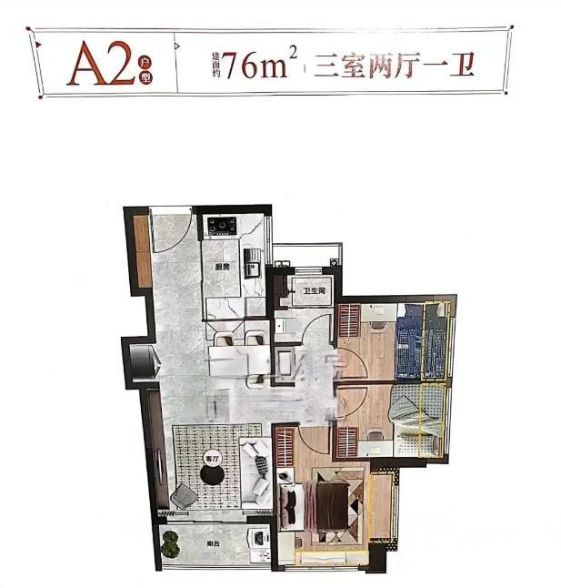 339套室第！振业博高雅苑规划12月中展开，推76-90平3房