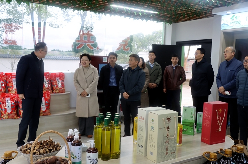 江西师大科技学院党委理论学习中心组与共青城市栗坂村党支部举行联学活动