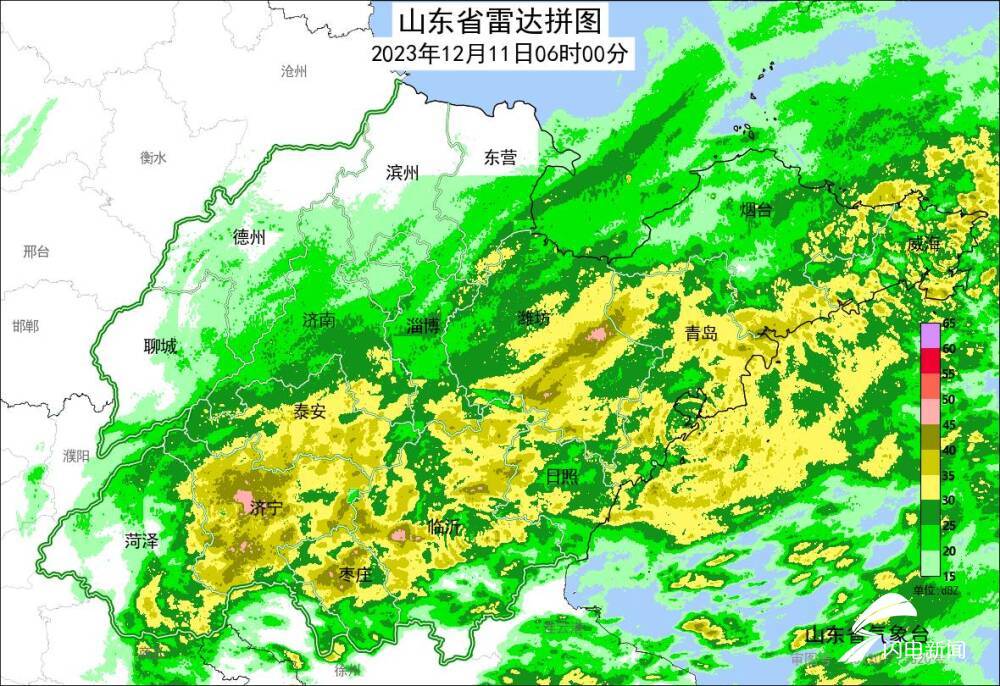 2023年12月11日06时全省雷达拼图