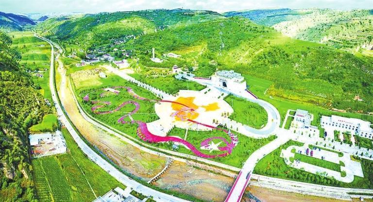 南梁革命纪念馆俯瞰图