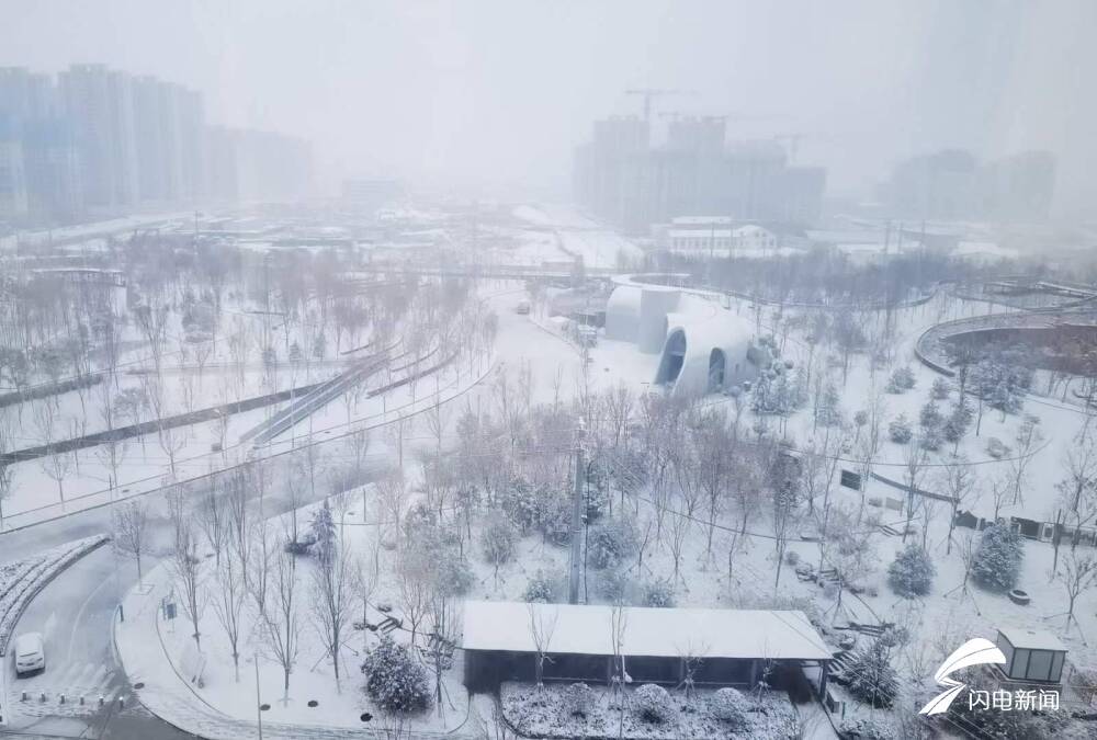 济南等7市出现中到大雪局部暴雪 烟台北部局部仍有暴雪
