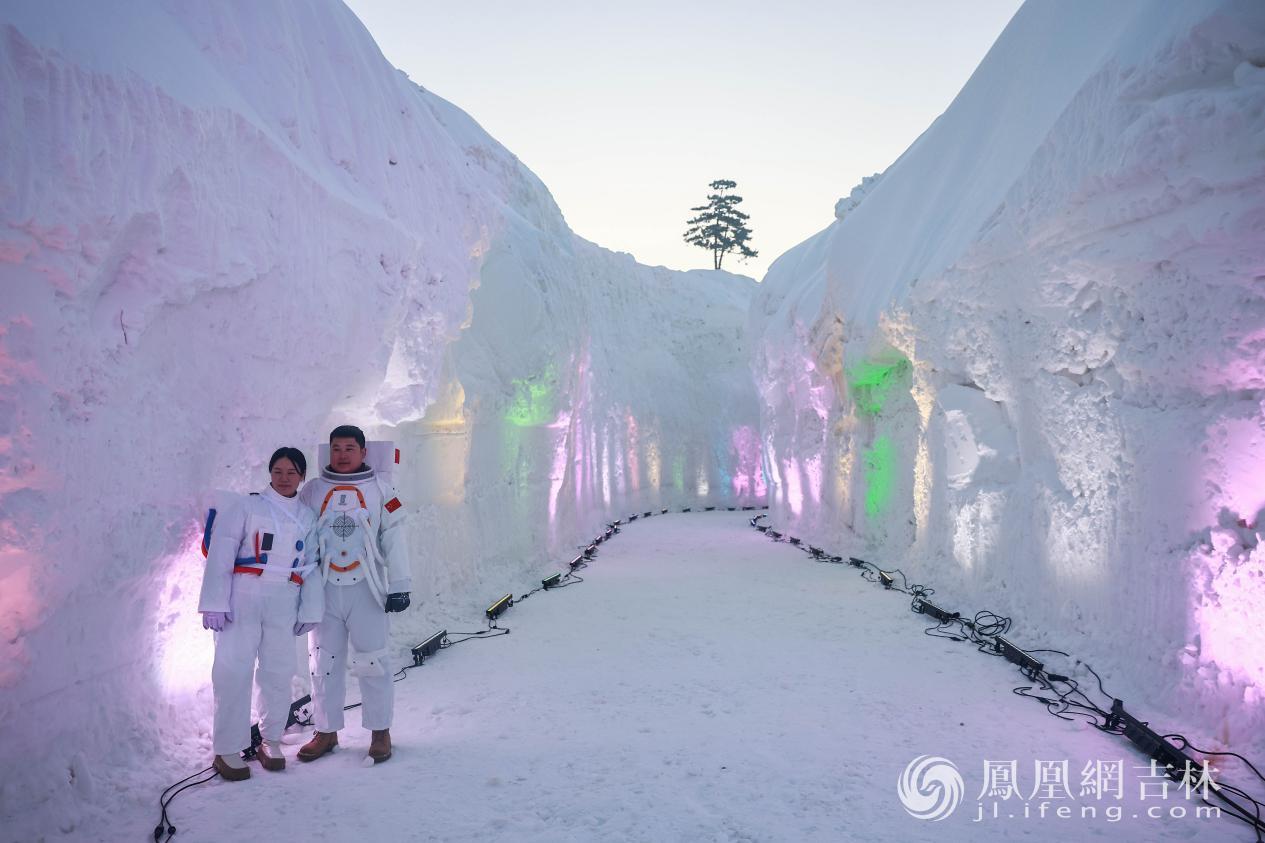 “吉林一号”“长春北湖&middot;秘境雪谷”现场。