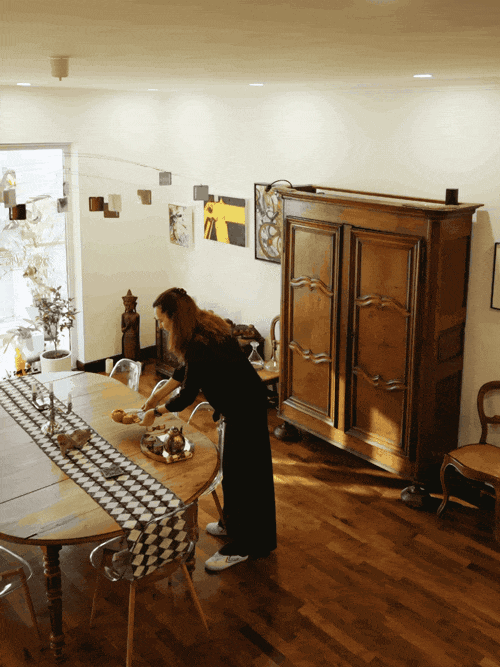 Andrea准备下午茶