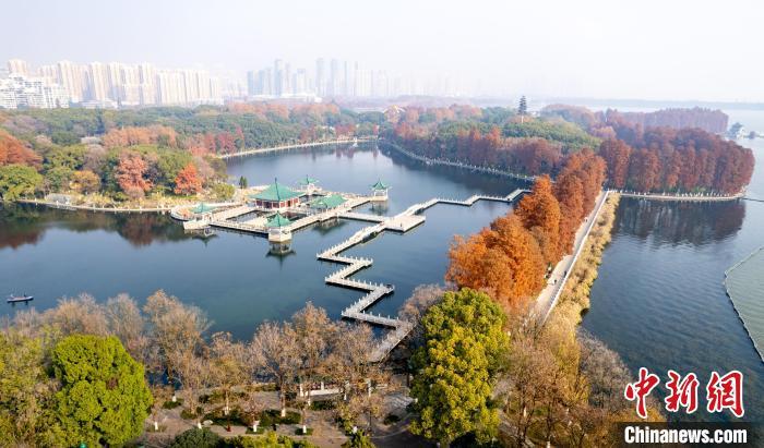 航拍武汉东湖:天气晴好 景色怡人_凤凰网