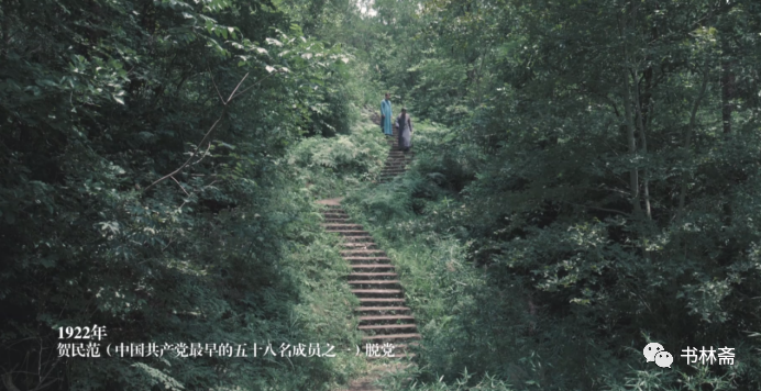 这场戏极其关键的地方是,它不仅仅是贺民范的离开,也是贺民范所代表的不事生产的知识分子的身份认同逐渐从毛泽东内心深处离开。