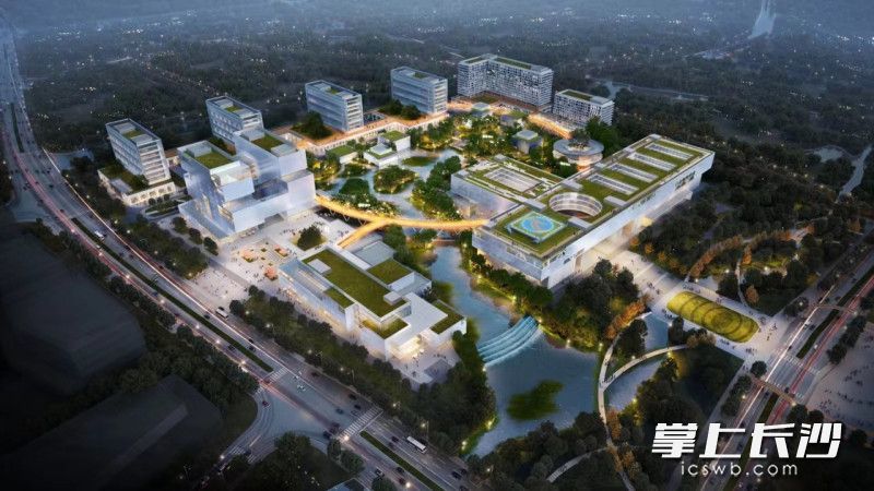 湖南钢铁集团技术研究院鸟瞰图。
