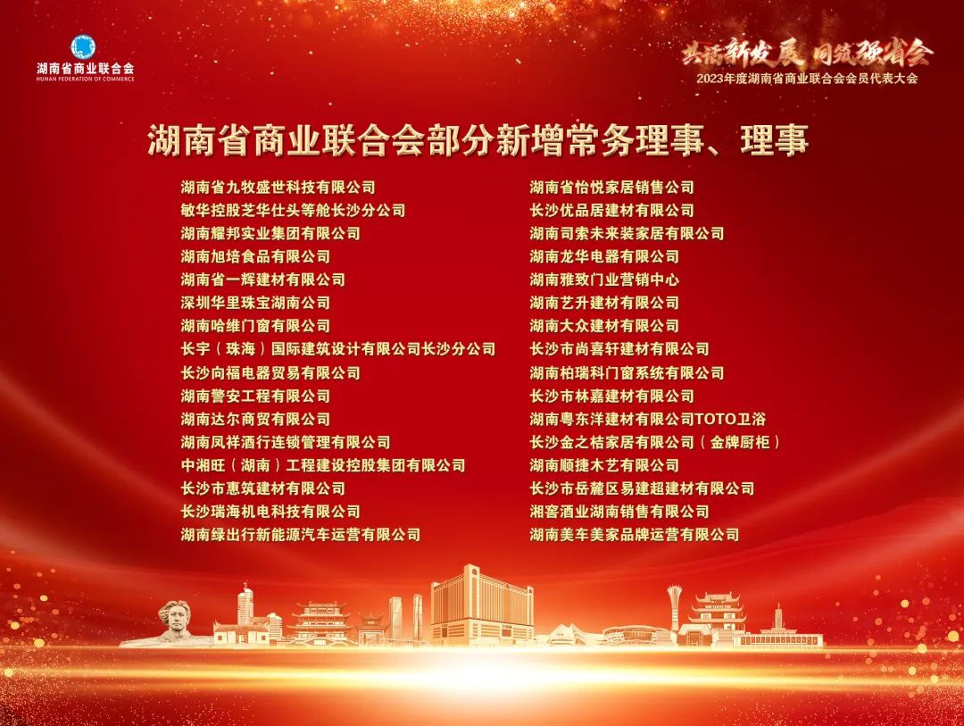 2023年度湖南省商业联合会会员代表大会圆满召开！