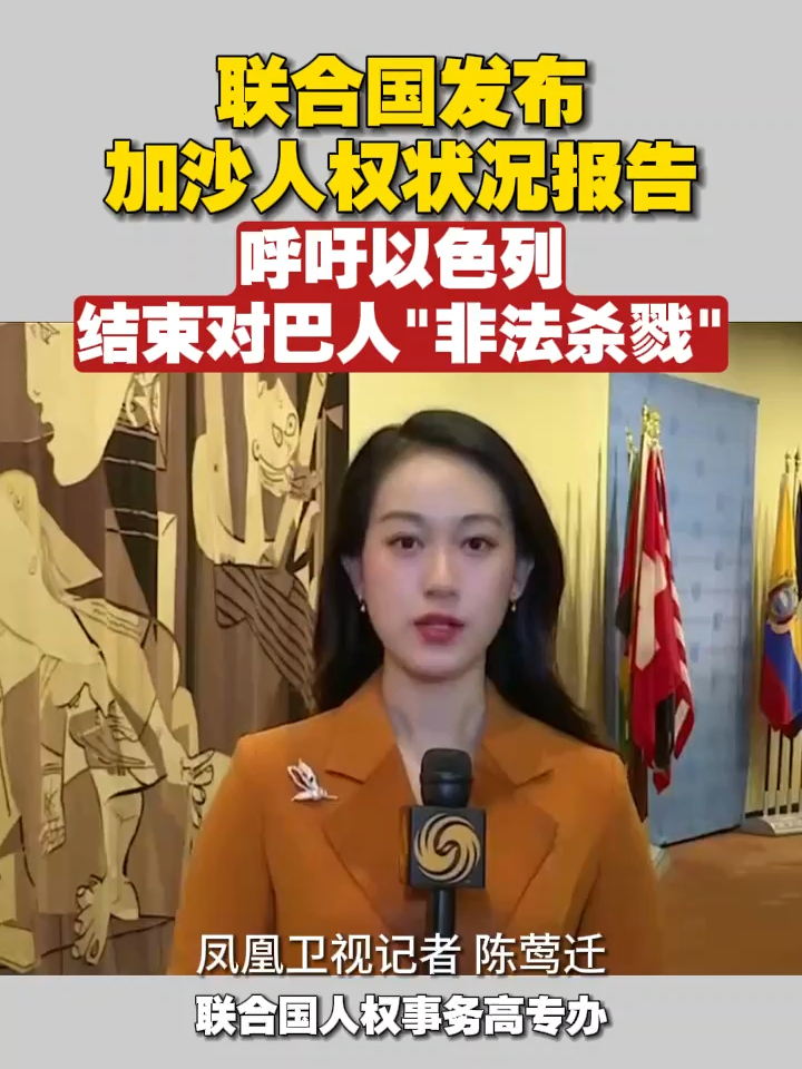 联合国发布加沙人权状况报告，呼吁以色列结束对巴人“非法杀戮”#巴以冲突 #以色列