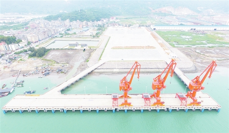 即将投入运营的福州（宁德）港上饶码头