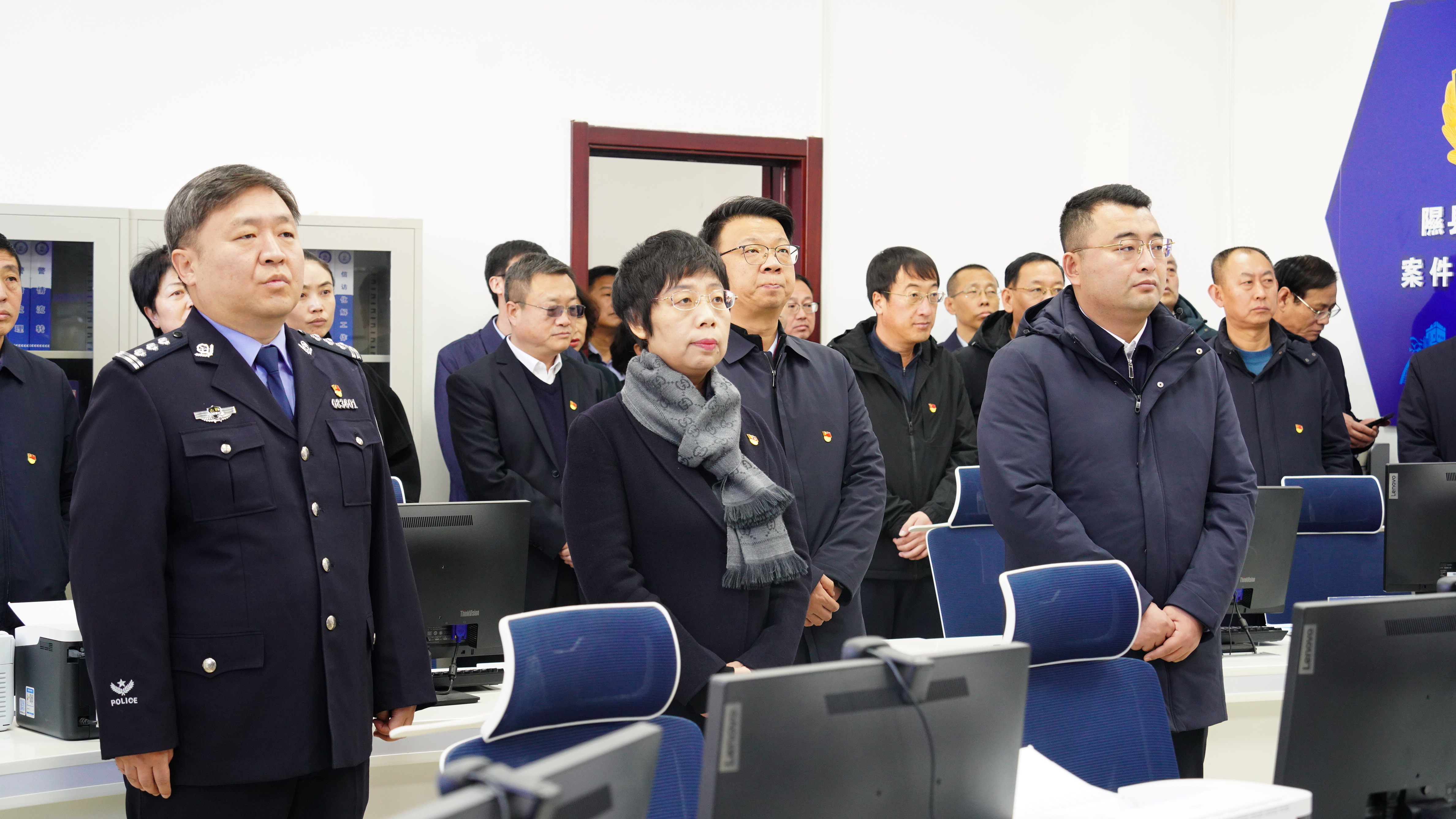 图为隰县“四强”党支部创建观摩活动
