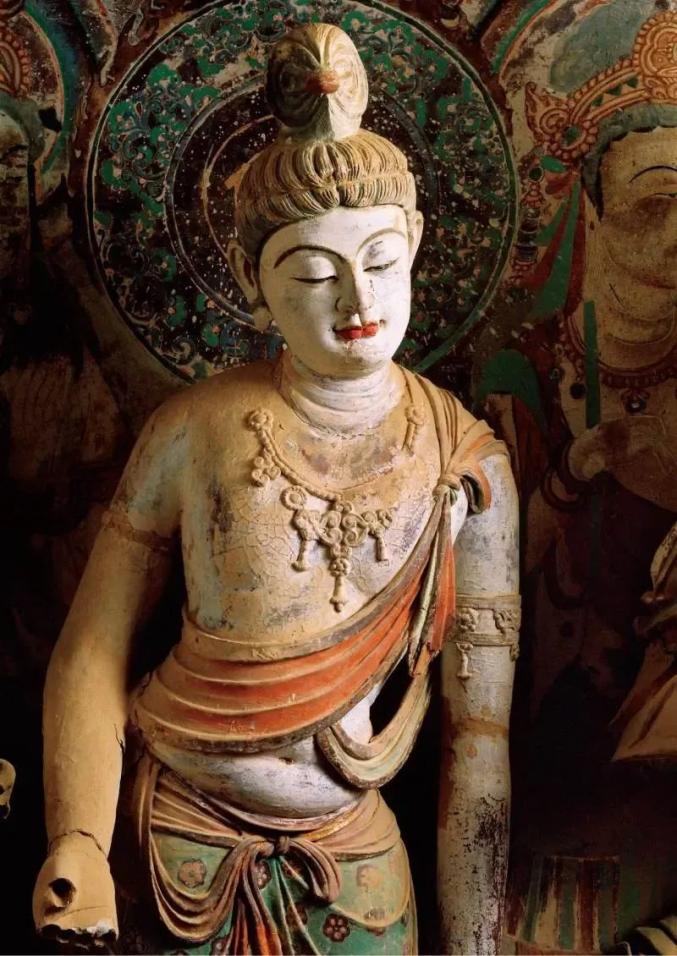 ▲莫高窟第45窟 菩萨 盛唐