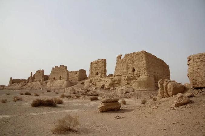 ▲玉门关及小方盘遗址 *图源:百度地图网及玉门关公众号