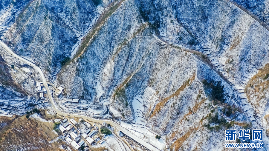 河南卢氏:雪后群山水墨画凤凰网河南_凤凰网
