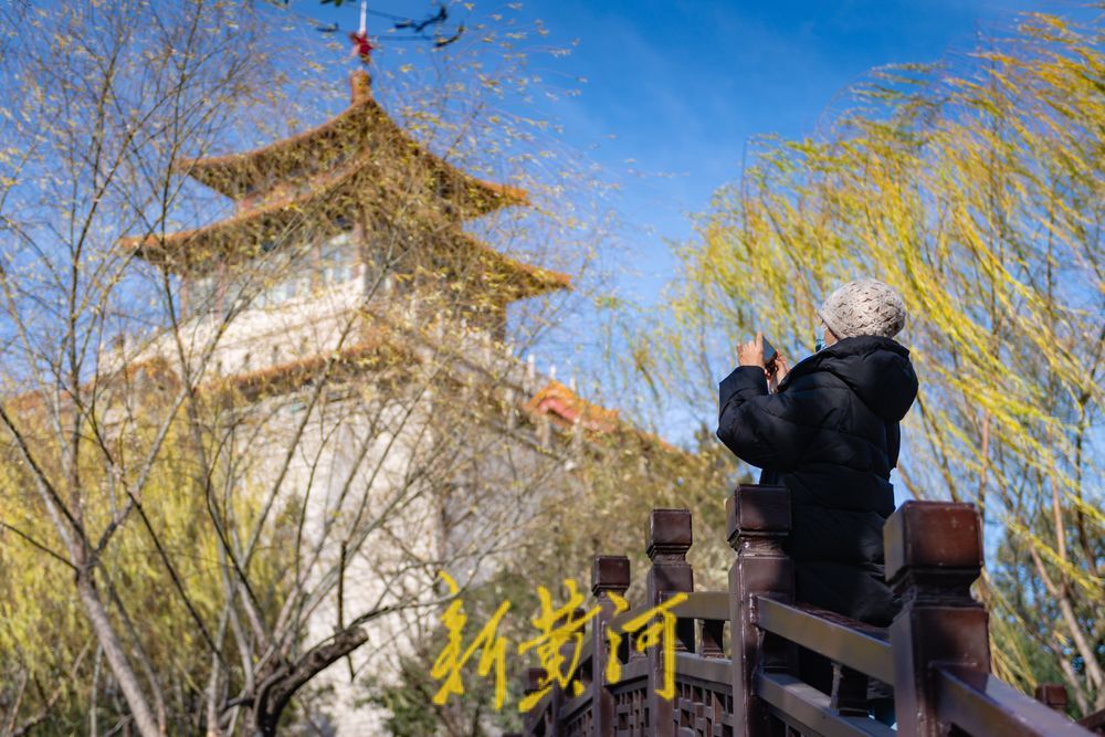 暖阳斜照护城河，游人纷纷打卡泉城济南冬日美景