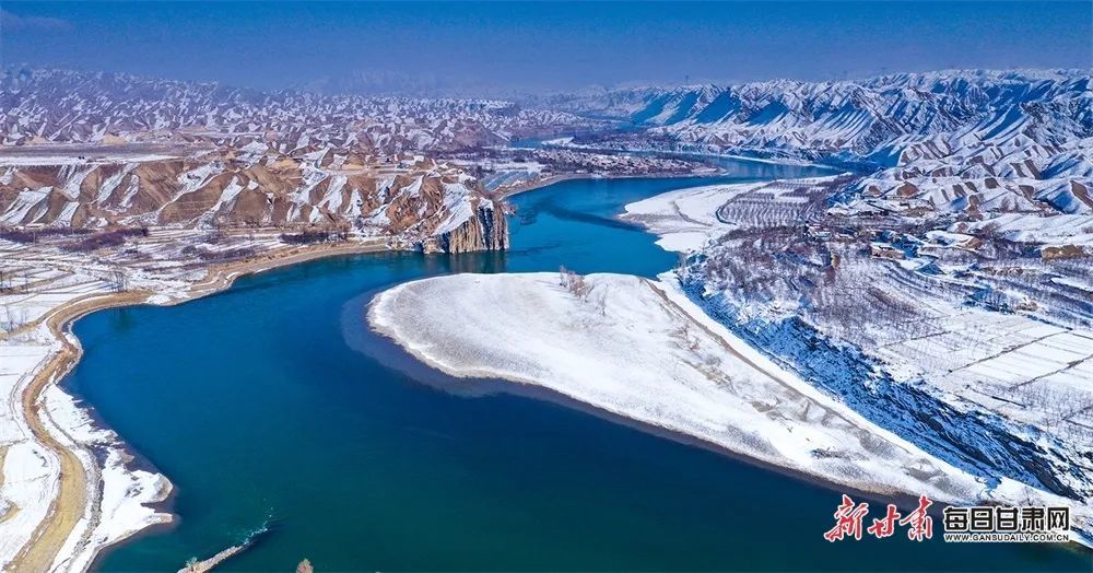 雪后的黄河上游白银市景泰县五佛平原银装素裹　新甘肃&middot;每日甘肃网通讯员　寇明灿