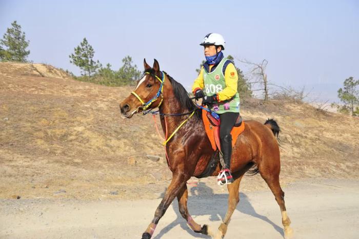 贾惠林骑行中。主办方供图