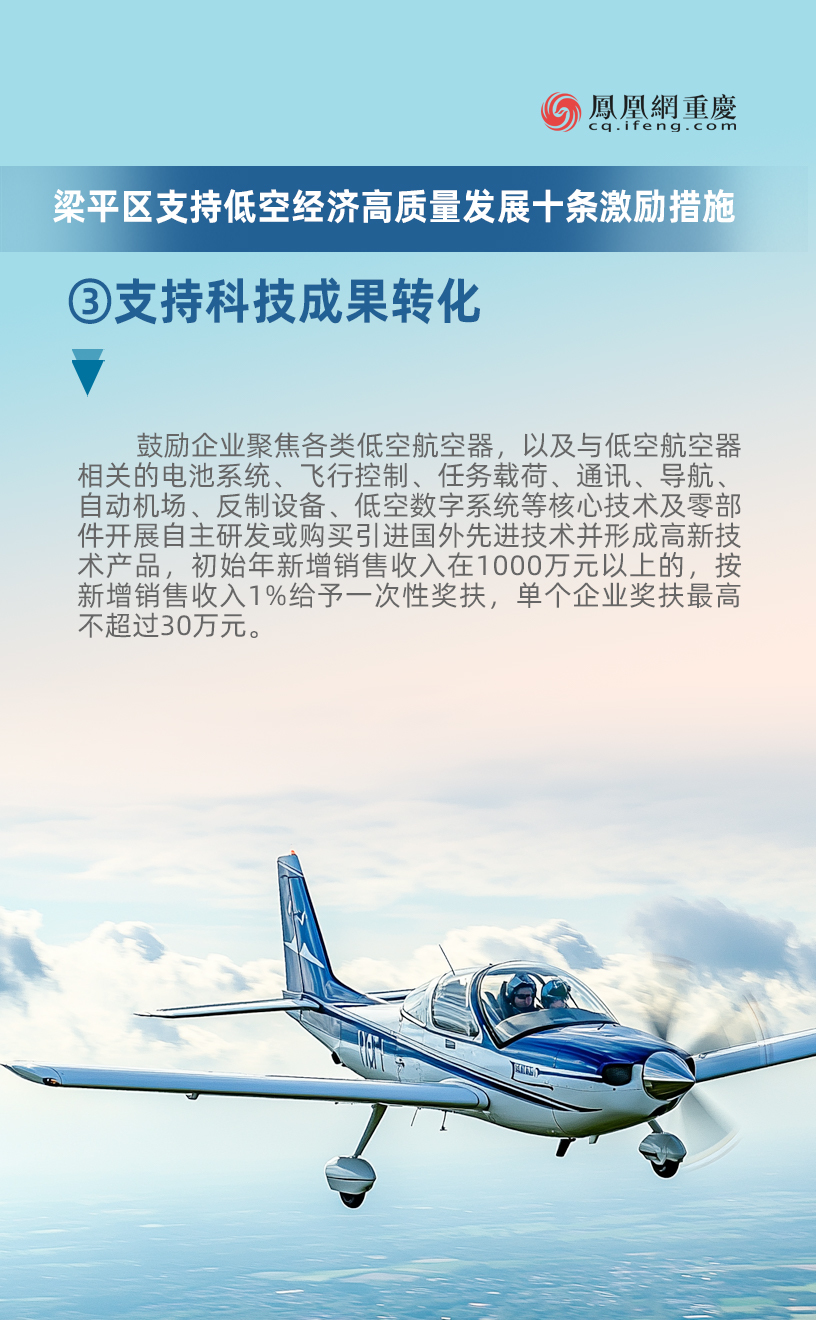 重庆梁平“黄金十条”政策加码低空经济，最高可获3000万奖励