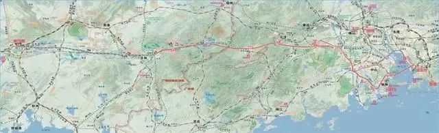 深南高铁路线示意图