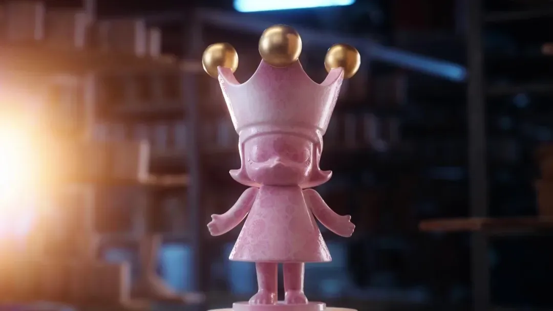 ▲MEGA ROYAL MOLLY 400% 嫣胭入轧·瓷。江西广播电视台记者摄