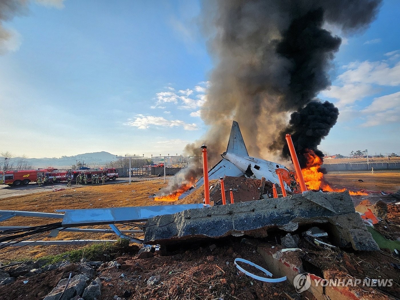 韩国空难目击者：坠机前发动机内有“巨大的爆炸”，有鸟群撞飞机