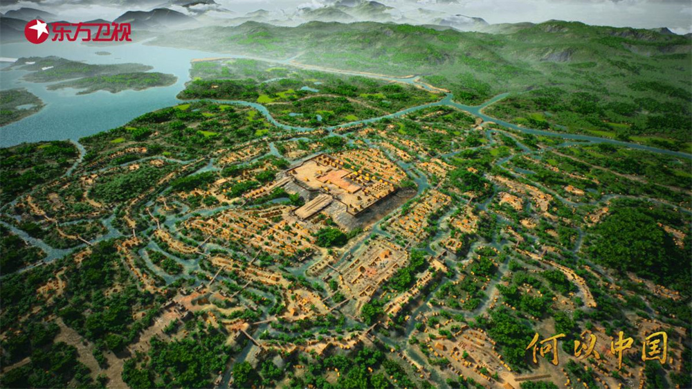良渚古城模拟复原