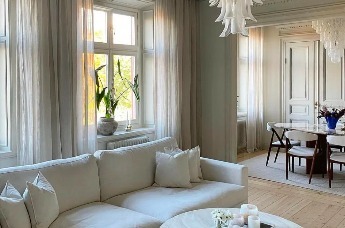 瑞典女主的老房改造，淺色調與浮雕花紋，如此舒適如此美麗