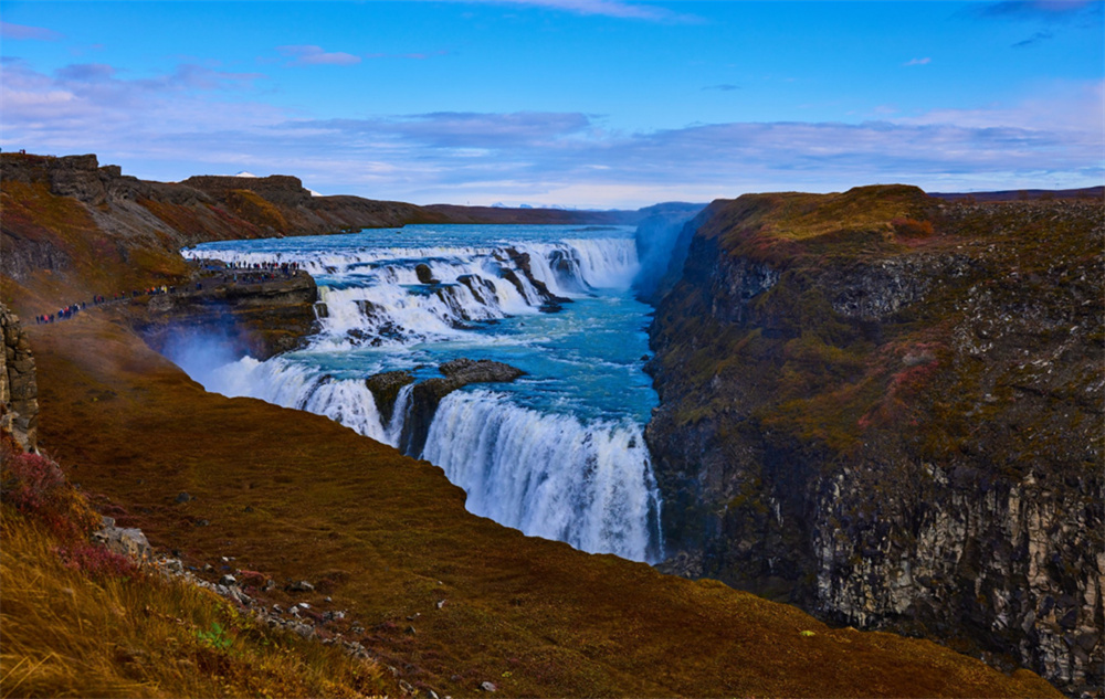 冰岛黄金瀑布