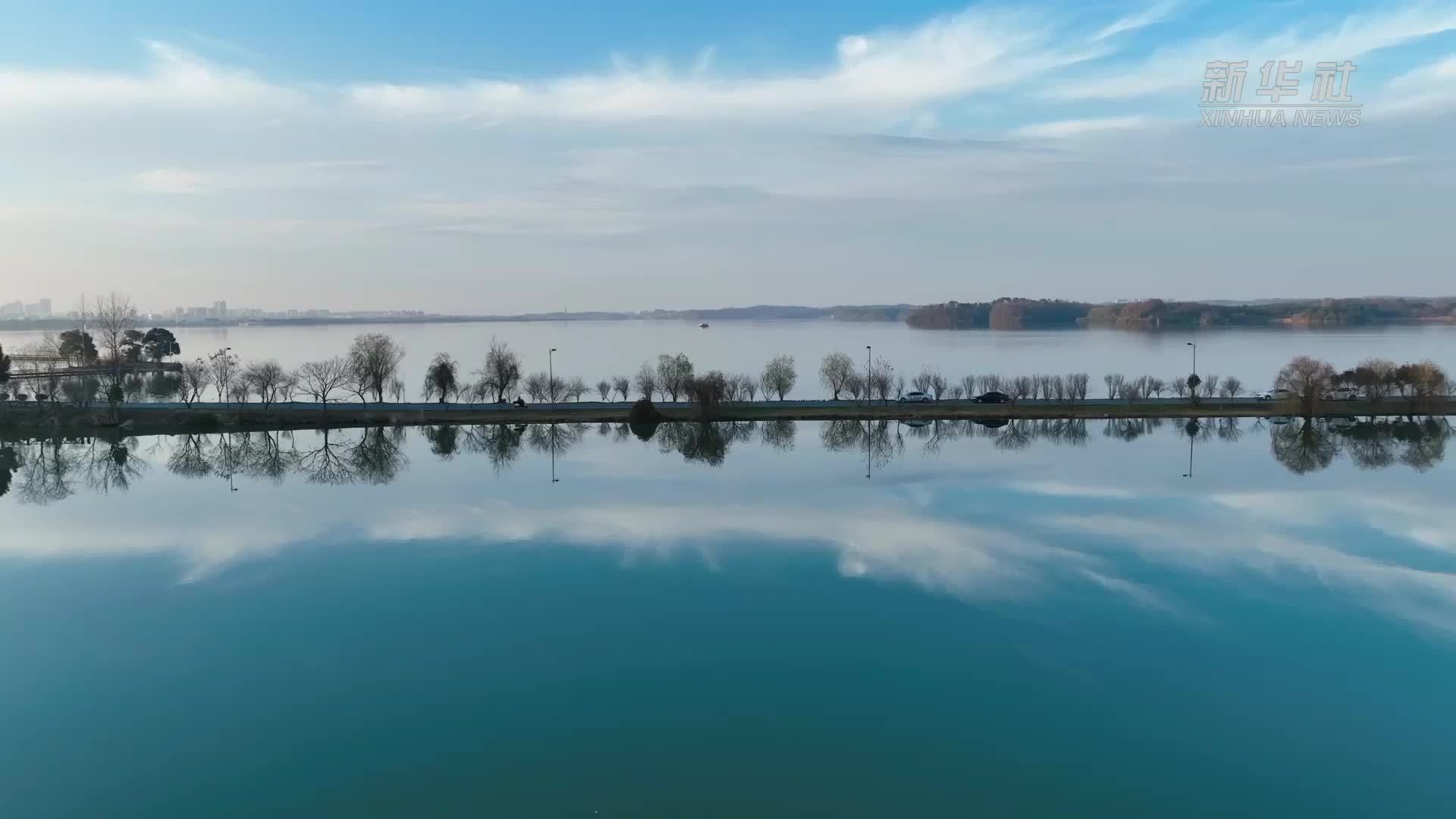 冬日平天湖 风景美如画