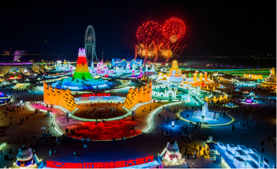 白天和夜晚一样美,这就是哈尔滨冰雪大世界!