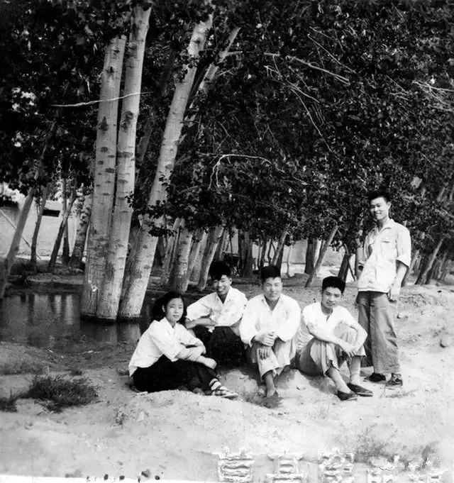 照片中分别是蒋毅敏、孙纪元、冯仲年、关友惠、杨同乐（拍摄于1954年8月）