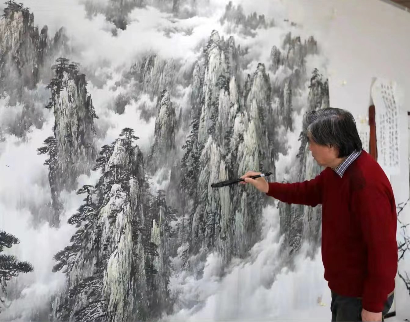 笔墨淋漓酣畅 尽现山水壮美丨明州书画院展出刘有成山水画作品