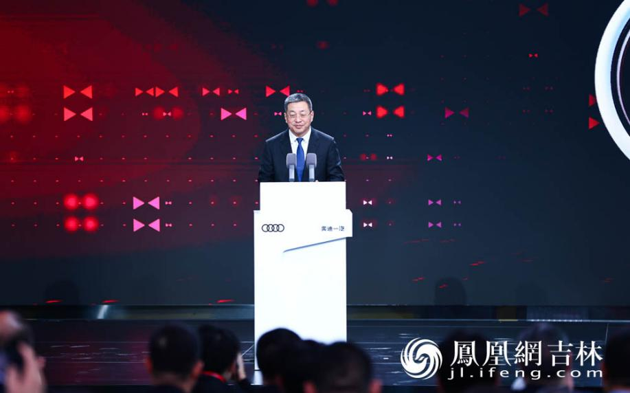 长春市委副书记、市长王子联宣布，奥迪一汽新能源汽车有限公司预批量生产仪式正式启动！