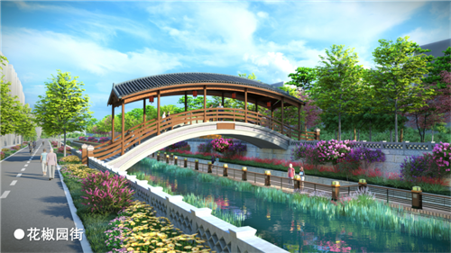 图3：西护城河新建人行桥2（百花路至东风中路河段）