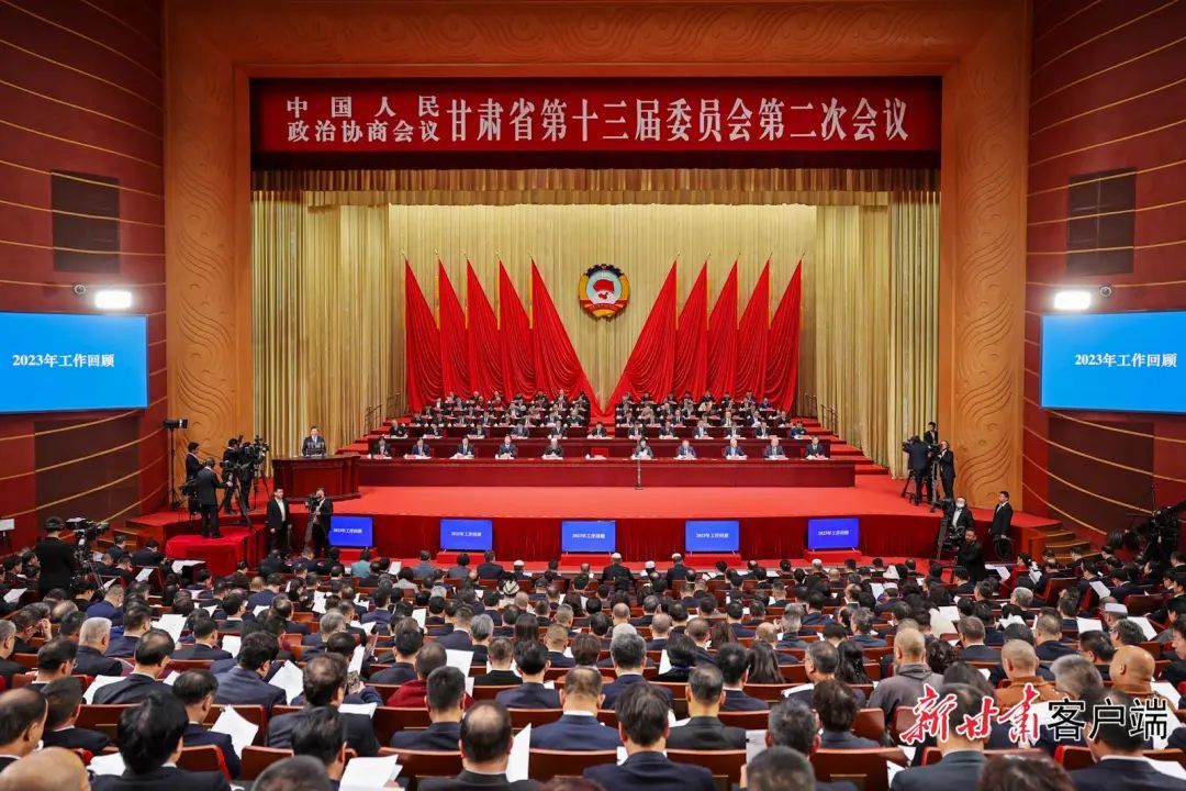 △1月22日，政协甘肃省十三届二次会议在兰州开幕（资料图）。