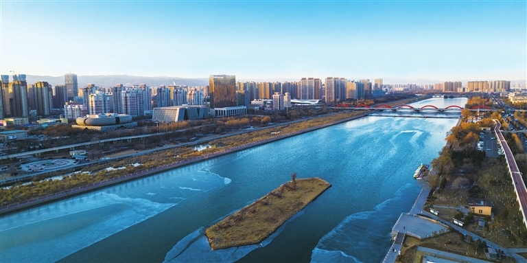 1月23日，太原市获评“中国气候宜居城市”。图为冬日并州生态美景。王韵菲 摄