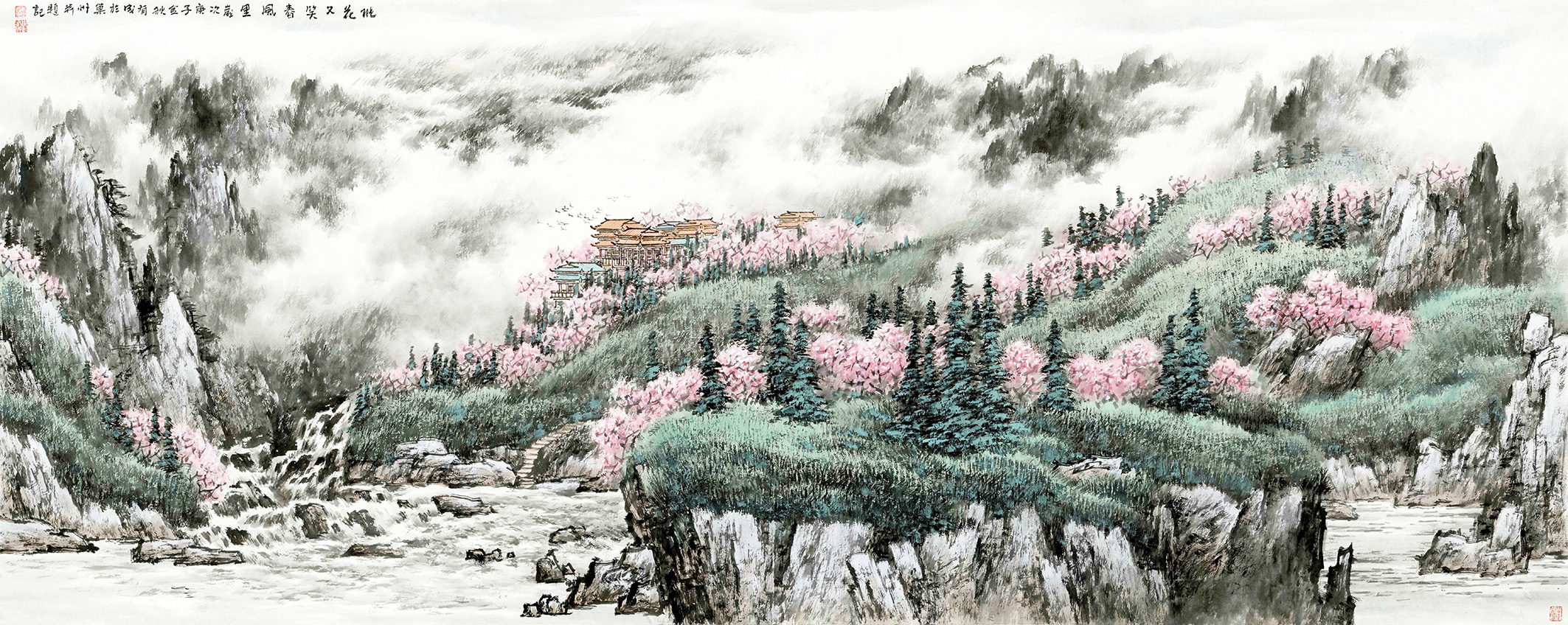 笔墨淋漓酣畅 尽现山水壮美丨明州书画院展出刘有成山水画作品