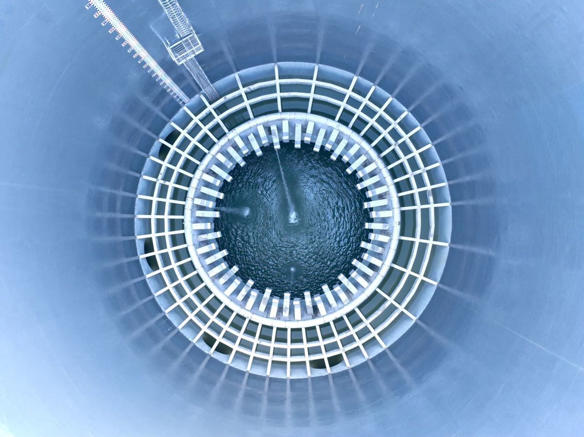 珠三角工程鲤鱼洲高位水池俯视图