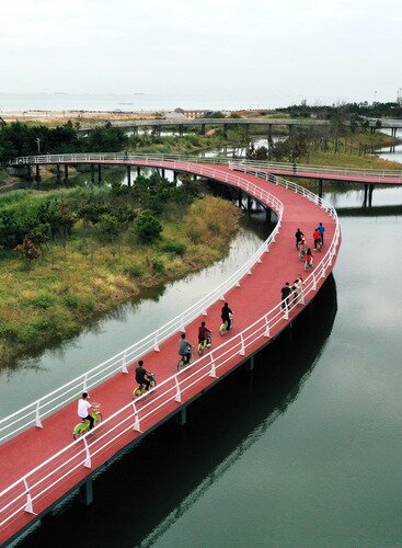 日照阳光海岸骑行路线图片