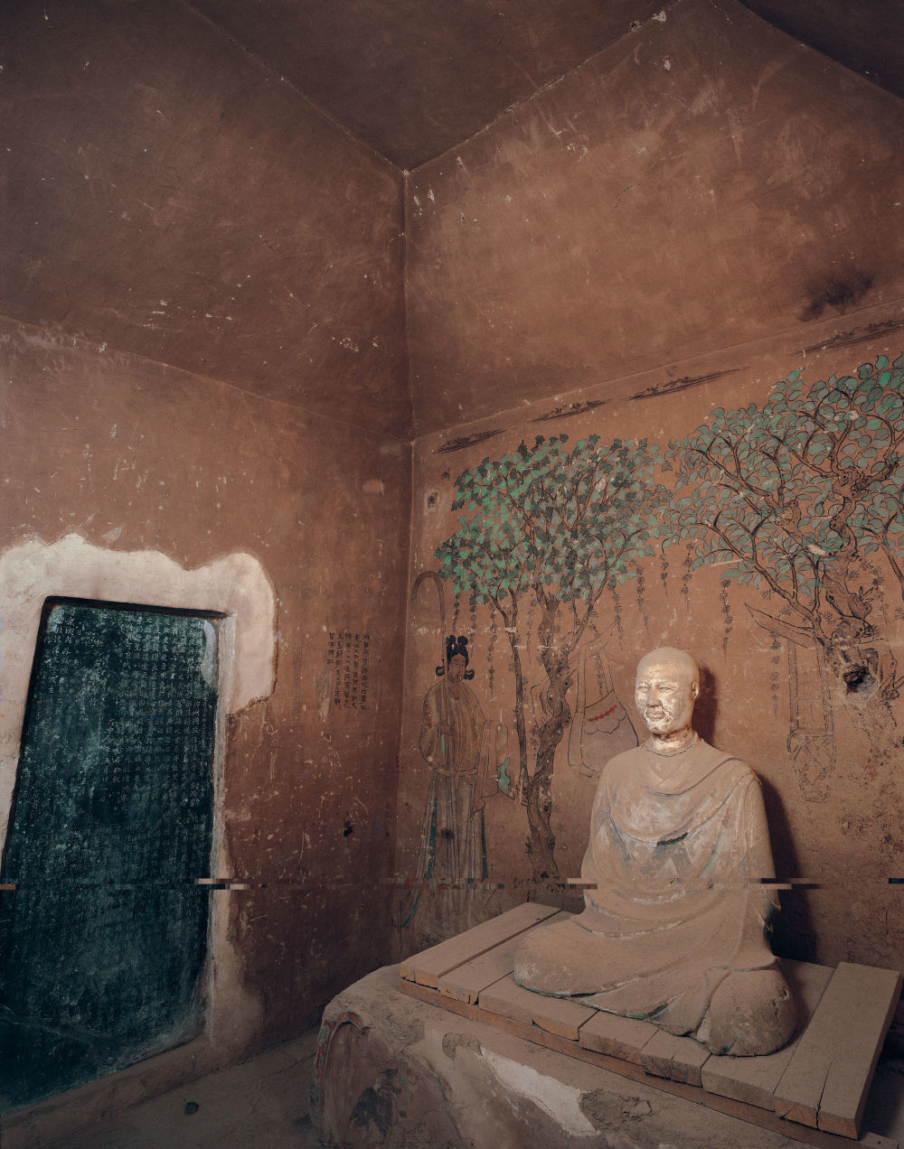 莫高窟第17窟藏经洞　新华社发（敦煌研究院供图）