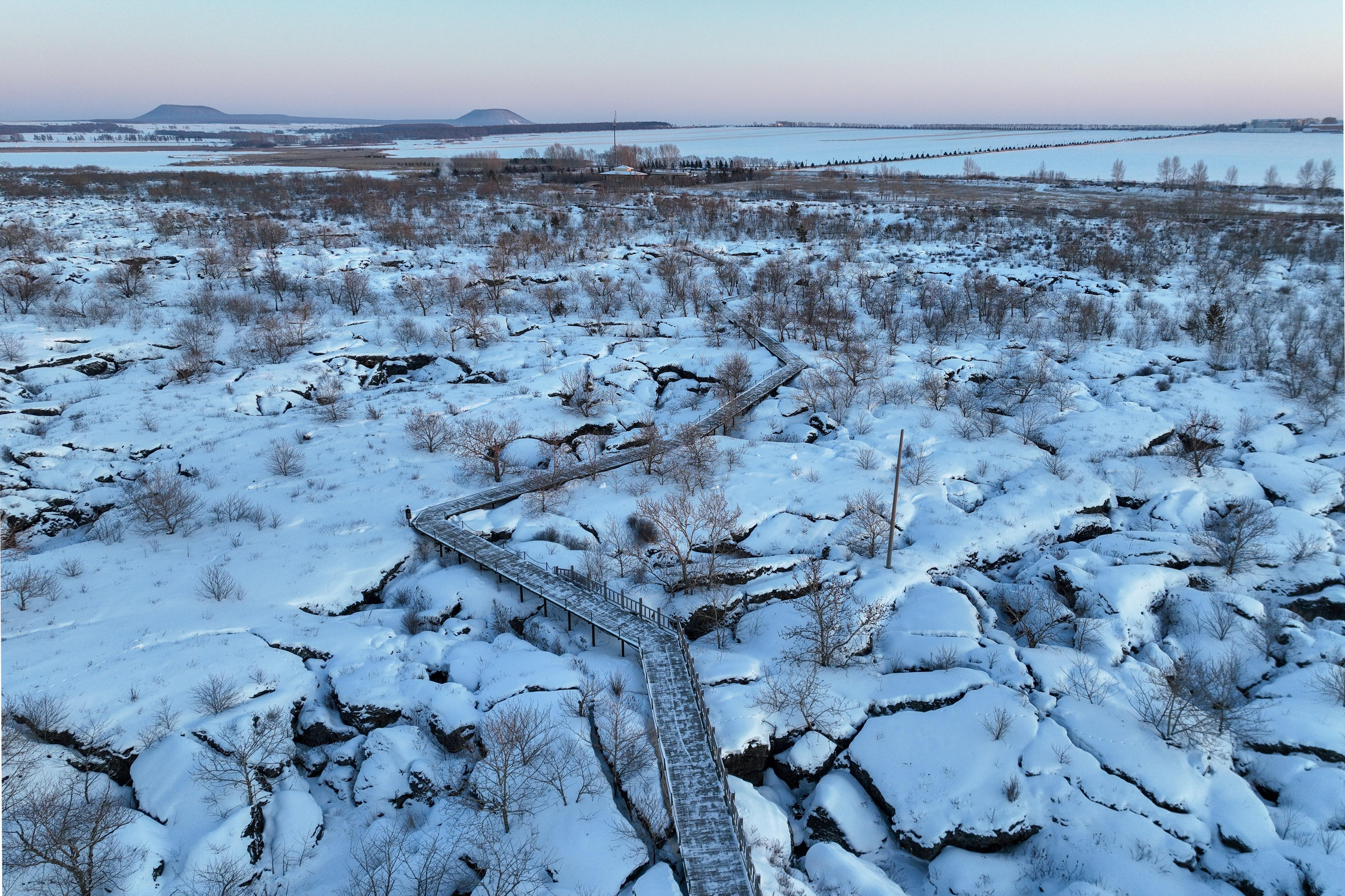 黑龙江的冬天雪景图片