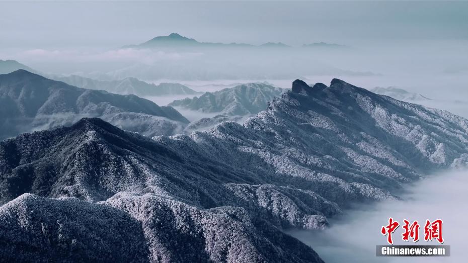 川陕交界处的“云上仙境”：龙头山雪景如画