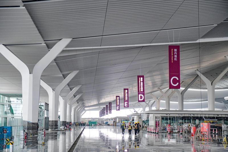 西安咸阳国际机场三期扩建工程东航站楼项目进度已达90%凤凰网陕西