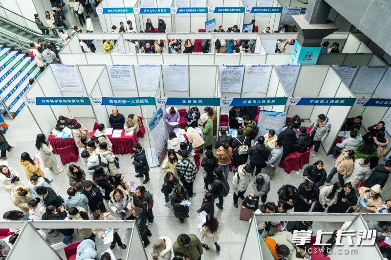 “2024年湖南省医药卫生行业专场（春季）大型人才交流会”在中国湖南人才市场（长沙市湘府中路168号）举行。均为长沙晚报全媒体记者 董阳 摄