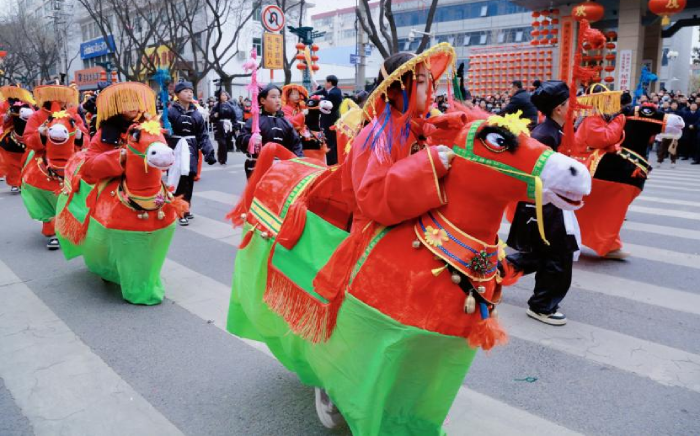 网络中国节元宵西府社火闹新春年味浓郁寻乡愁
