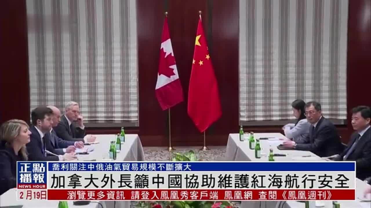 加拿大外长吁中国协助维护红海航行安全